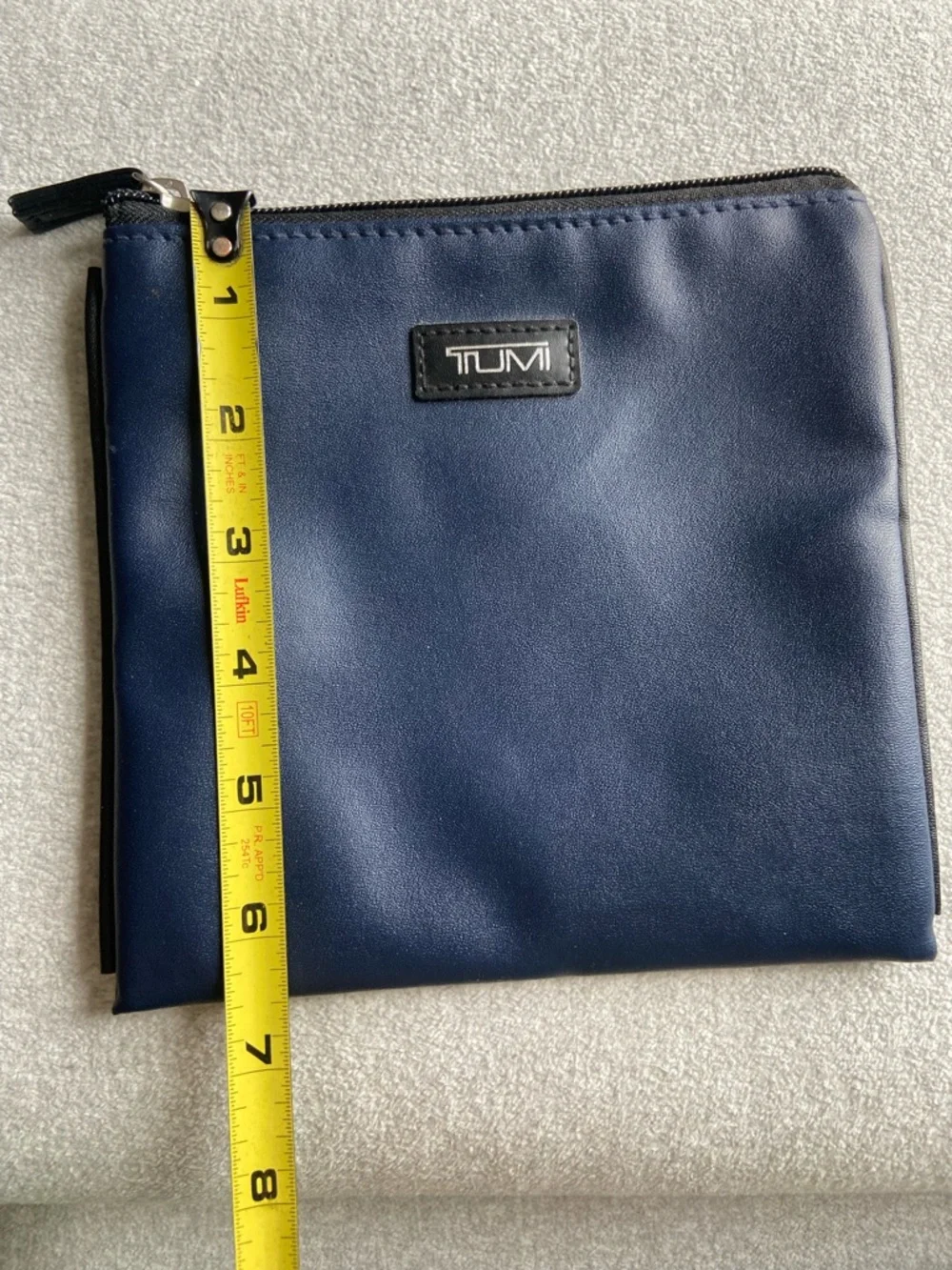 TUMI Navy Mini Travel Pouch